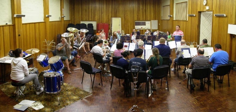 Campbelltown City Band Rehearsal 3rd Feb 2010